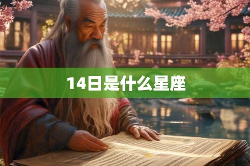 14日是什么星座