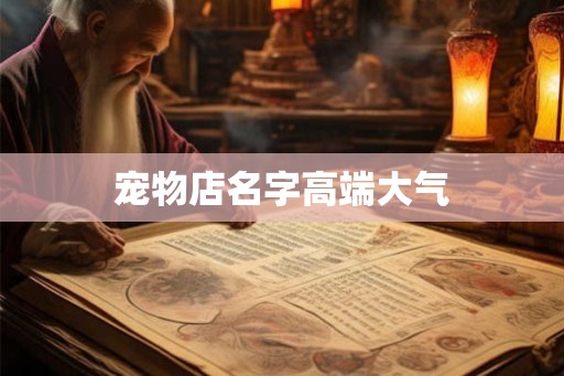 宠物店名字高端大气