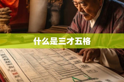 什么是三才五格