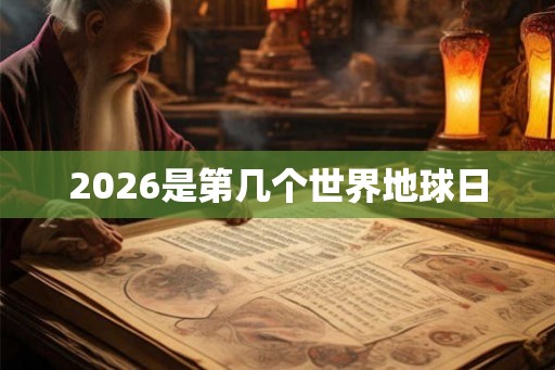 2026是第几个世界地球日