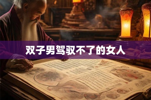 双子男驾驭不了的女人