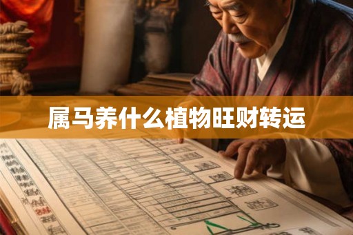 属马养什么植物旺财转运