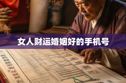 女人财运婚姻好的手机号