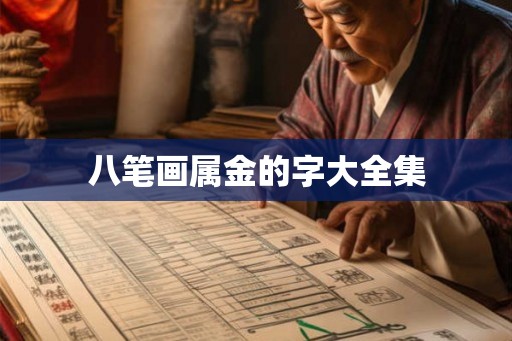 八笔画属金的字大全集