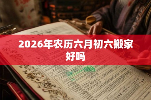 2026年农历六月初六搬家好吗