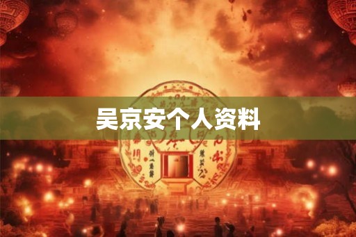吴京安个人资料