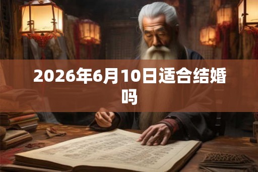 2026年6月10日适合结婚吗