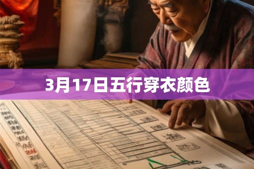 3月17日五行穿衣颜色