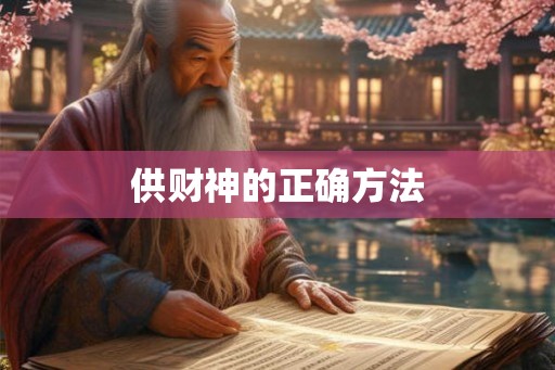 供财神的正确方法 供财神的正确方法