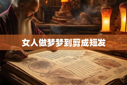 女人做梦梦到剪成短发
