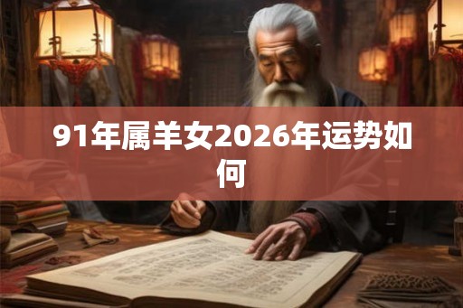 91年属羊女2026年运势如何