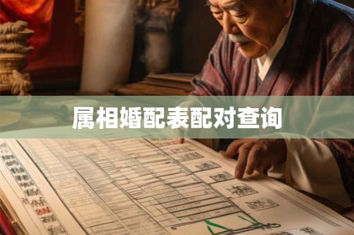 属相婚配表配对查询 属相婚配表配对查询