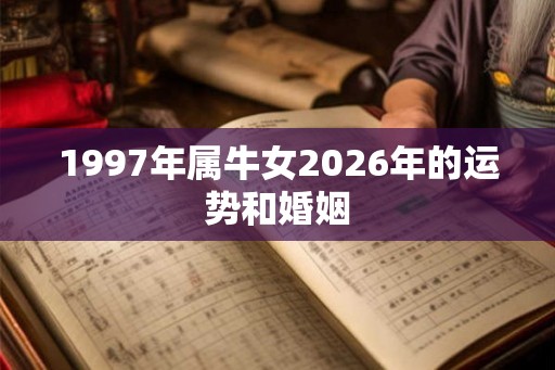 1997年属牛女2026年的运势和婚姻