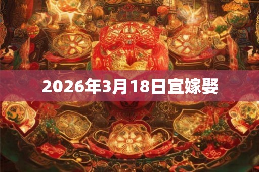 2026年3月18日宜嫁娶