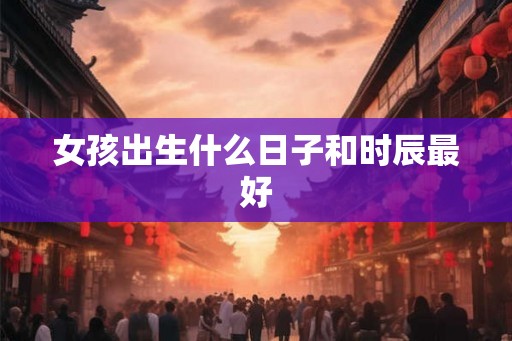 女孩出生什么日子和时辰最好 女孩出生什么日子和时辰最好