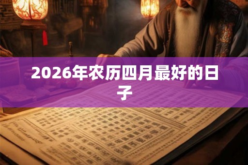 2026年农历四月最好的日子 2026年农历四月最好的日子