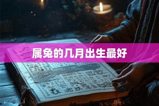 属兔的几月出生最好