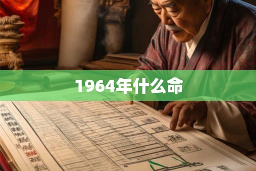 1964年什么命