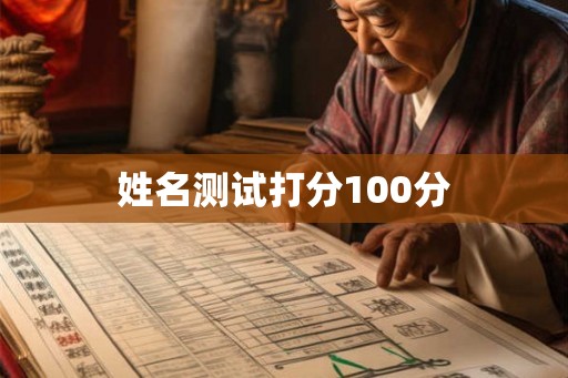 姓名测试打分100分