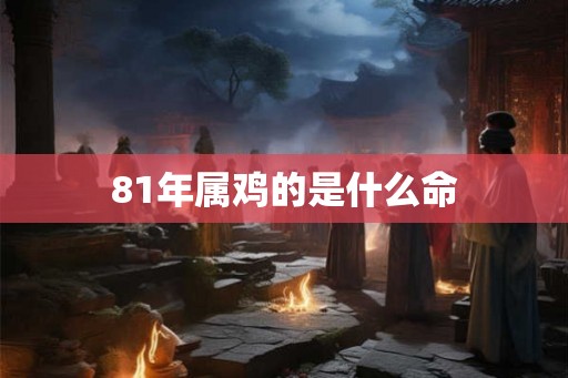 81年属鸡的是什么命