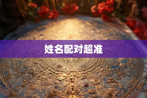 姓名配对超准 姓名配对超准