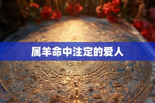 属羊命中注定的爱人