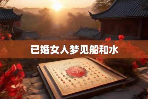 已婚女人梦见船和水 已婚女人梦见船和水