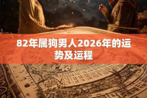 82年属狗男人2026年的运势及运程