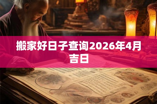 搬家好日子查询2026年4月吉日