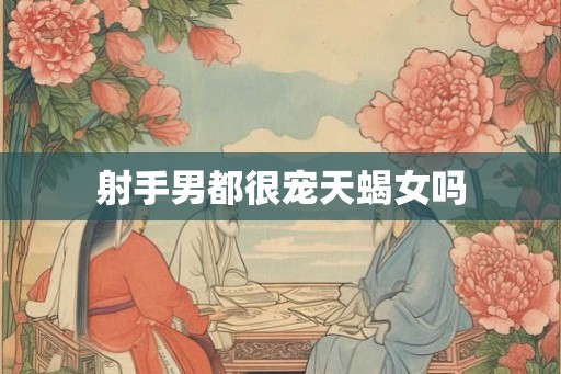 射手男都很宠天蝎女吗