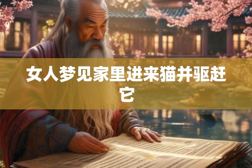 女人梦见家里进来猫并驱赶它