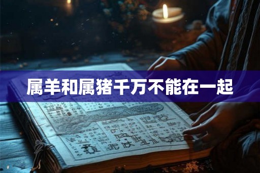 属羊和属猪千万不能在一起