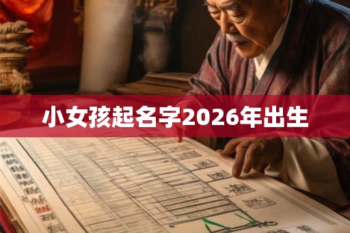 小女孩起名字2026年出生
