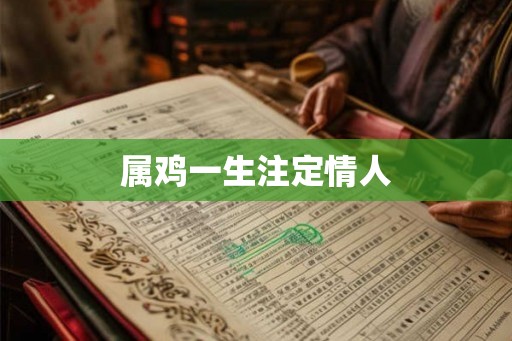 属鸡一生注定情人