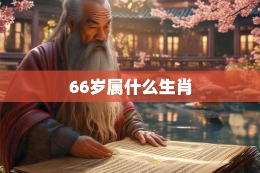 66岁属什么生肖