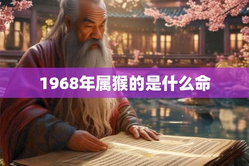 1968年属猴的是什么命