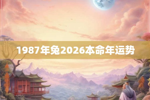 1987年兔2026本命年运势