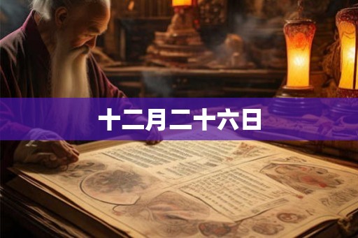 十二月二十六日