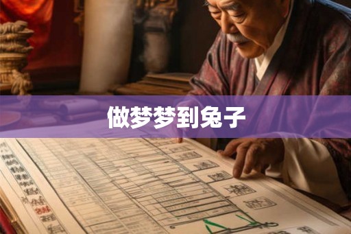 做梦梦到兔子 做梦梦到兔子