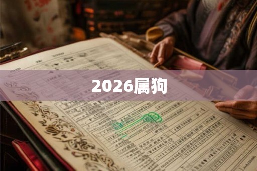 2026属狗