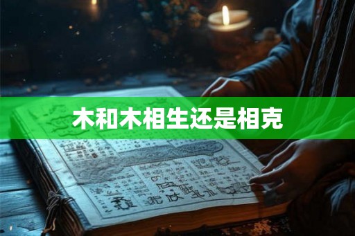 木和木相生还是相克