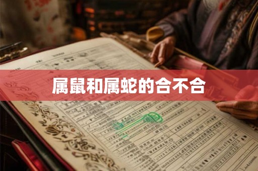 属鼠和属蛇的合不合