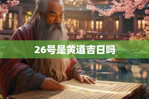 26号是黄道吉日吗