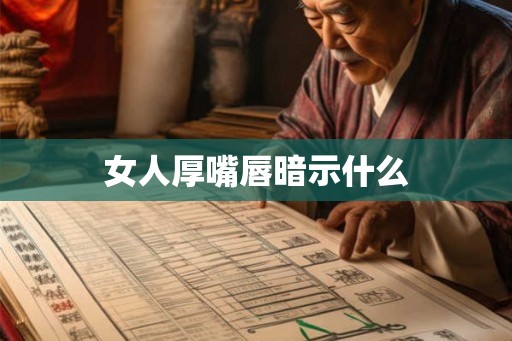 女人厚嘴唇暗示什么 女人厚嘴唇暗示什么