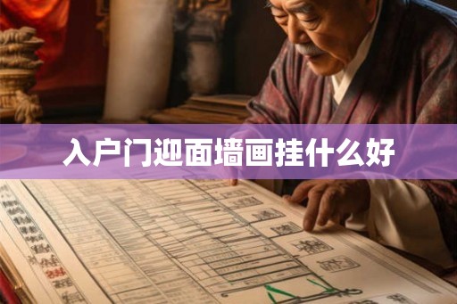 入户门迎面墙画挂什么好