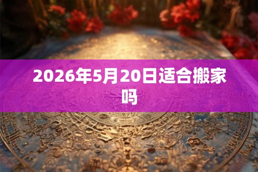 2026年5月20日适合搬家吗 2026年5月20日适合搬家吗