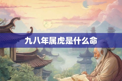 九八年属虎是什么命