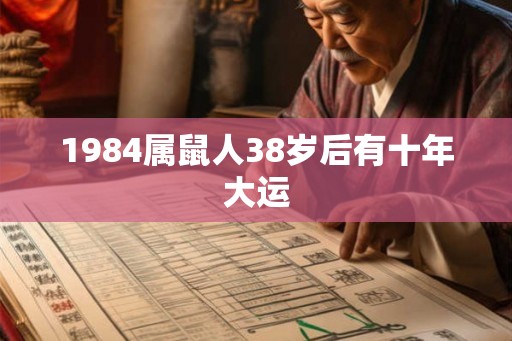 1984属鼠人38岁后有十年大运
