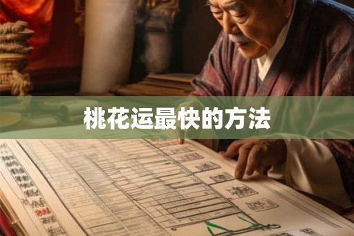 桃花运最快的方法 桃花运最快的方法