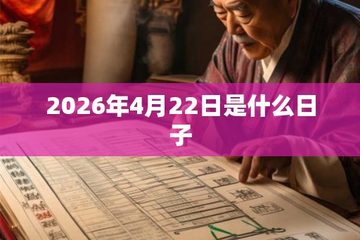 2026年4月22日是什么日子 2026年4月22日是什么日子